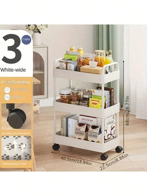 3 tier heavy duty rolling cart organizer